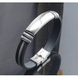 Käekett meestele - teras ja kummipael 2